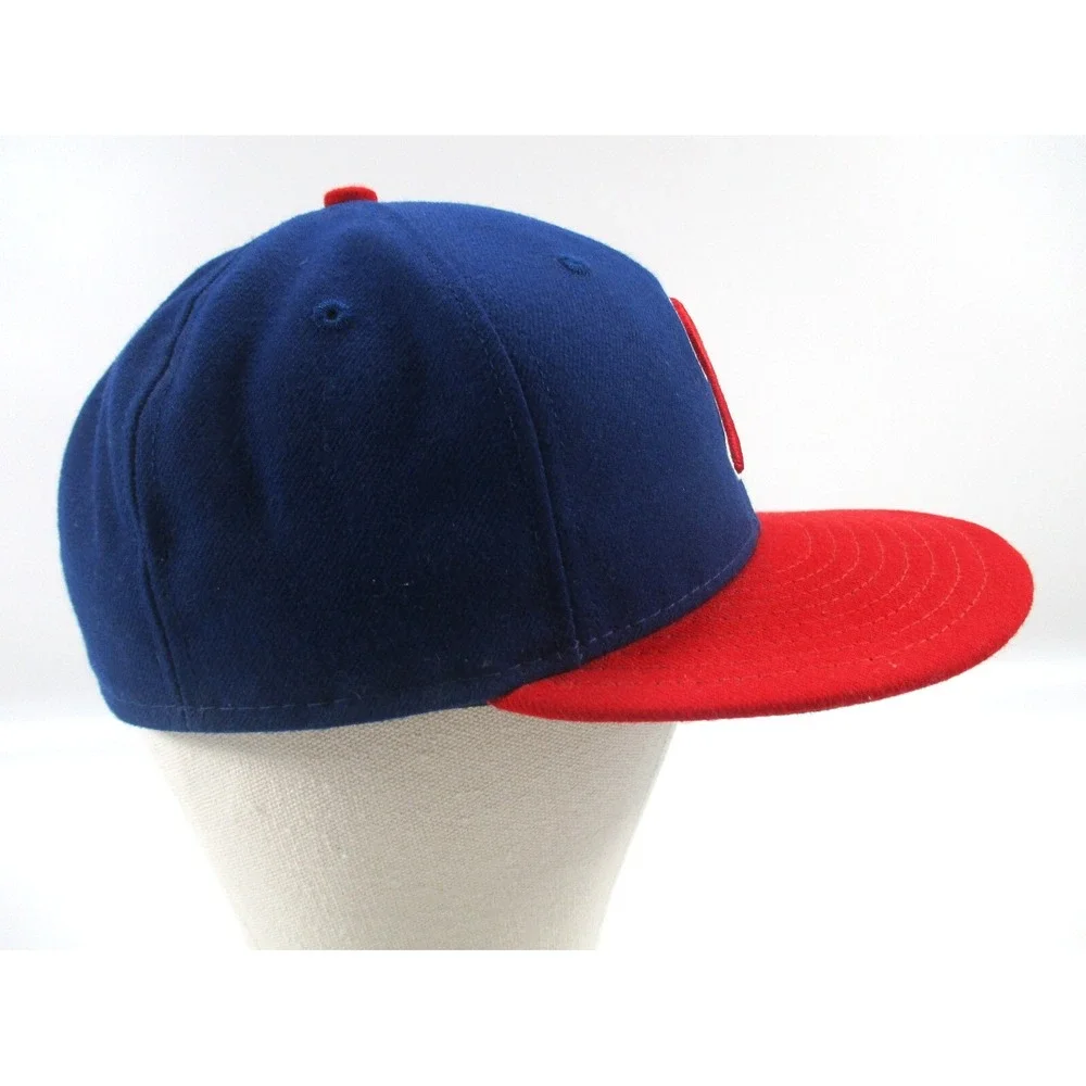 Philadelphia Phillies New Era 59Fifty CoolBase Fitted Hat Size 7 1/4 Made In USA